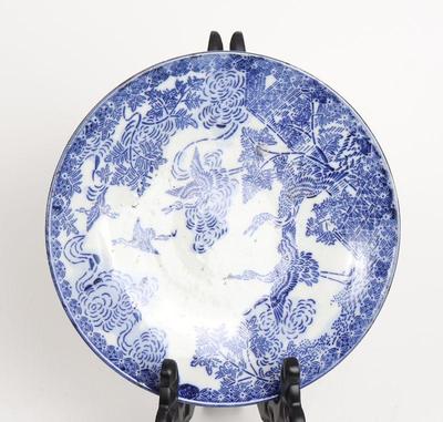 Lot 388 japanese blue and white porcelain plate