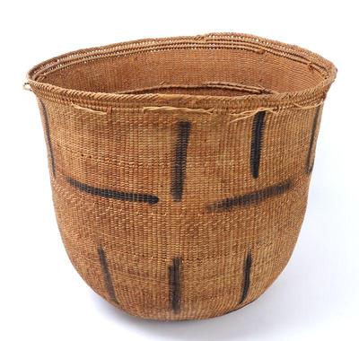 Lot 485 antique yanomami woven basket