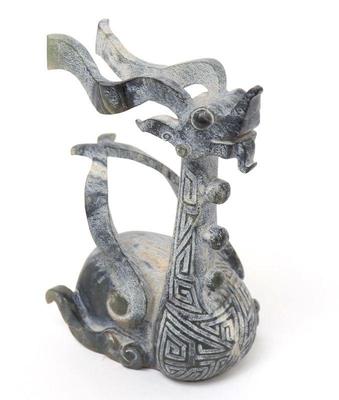 Lot 248 chinese jade royal bird carving 691 grams