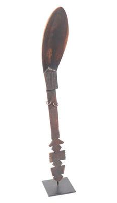 Lot 479 african wood carved ladle
