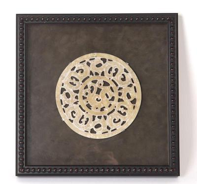 Lot 311 mounted chinese pierce work disc