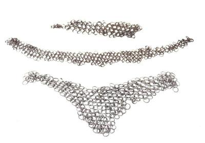 Lot 71 antique elements of chainmail armour 16th 18th c.