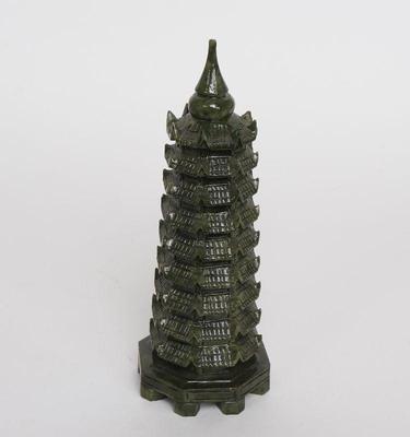 Lot 314 chinese hardstone wenchang tower