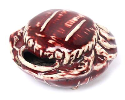 Lot 399 chinese sang de boeuf crackle glazed crab water dropper