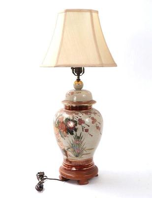Lot 273 chinese porcelain ginger jar converted lamp