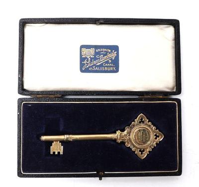 Lot 101 sterling silver mayoral presentation key