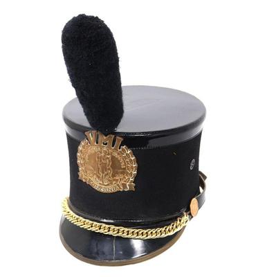 Lot 68 vmi shako military academy hat