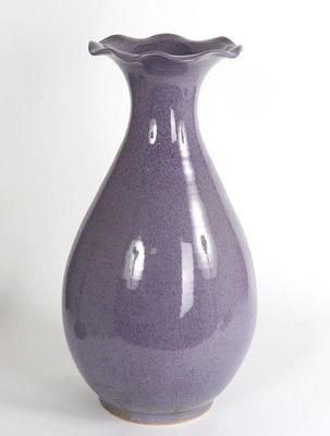 Lot 393 large chinese eggshell glazed purple vase