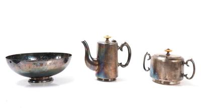 Lot 162 three silver plate vessels