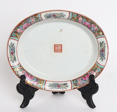 Lot 386 chinese rose medallion porcelain plate