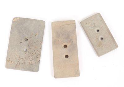 Lot 433 group of three native american gorget pendants