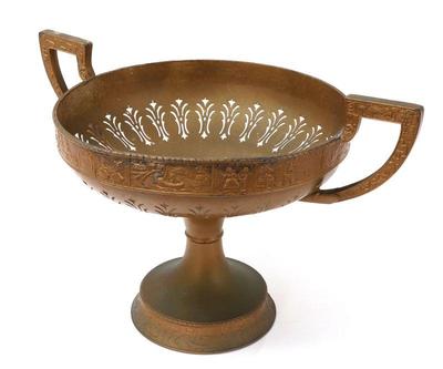 Lot 161 vintage brass sheffield compote fruit bowl