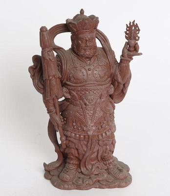 Lot 413 japanese resin figure of tamonten