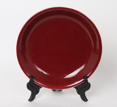 Lot 391 chinese sang de boeuf porcelain plate