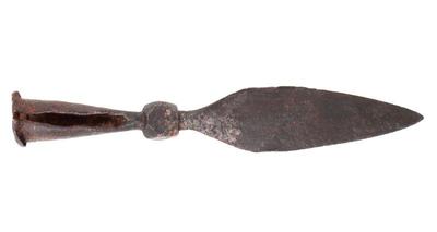 Lot 33 early chinese iron spear head qing dynasty 1644 1912