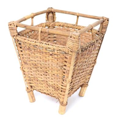 Sale Photo Thumbnail #435: Lot 441 lovely bamboo rattan woven basket