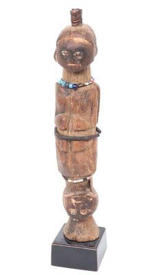 Lot 469 songye peoples ritual double figure