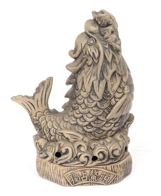 Lot 398 chinese porcelain beast fish incense burner