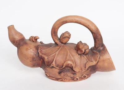 Lot 348 chinese ceramic gourd form vessel