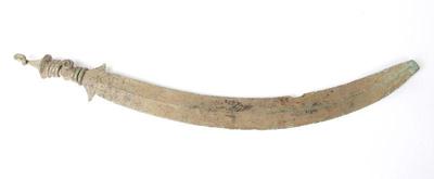 Lot 86 african bronze curved sword 10th 16th c.