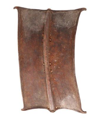 Lot 152 african upwal hide shield 20th century