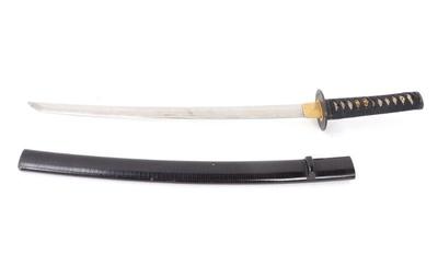 Lot 68 japanese wakizashi sword scabbard, shinto period 1597 1780