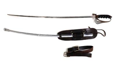 Lot 11 us 1902 officers sword carrier & hanger