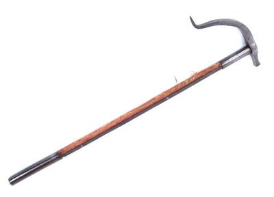 Lot 48 silver inlaid indo persian war hammer 19th c.