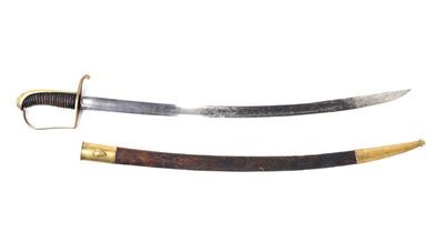 Lot 43 french naval officers sword w scabbard