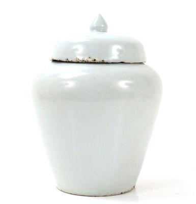Lot 249 korean white glaze ginger jar