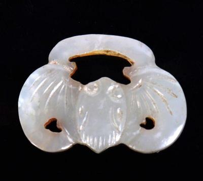 Lot 172 wonderful chinese stone carved bat pendant