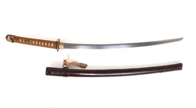 Lot 67 koto blade japanese officer s sword wscabbard