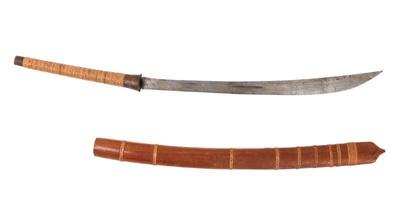 Lot 51 burmese dha sword w scabbard