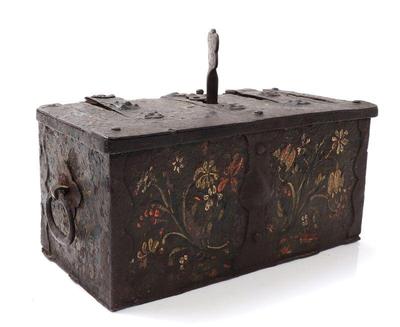Lot 159 painted nuremburg jewel casket 17th c.