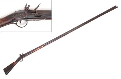 Lot 94 early hudson valley fowler flintlock rifle 18th c.