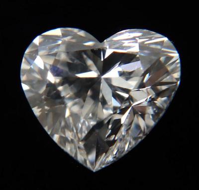 Sale Photo Thumbnail #186: Lot 192 igi certified lab grown heart diamond 1 carat