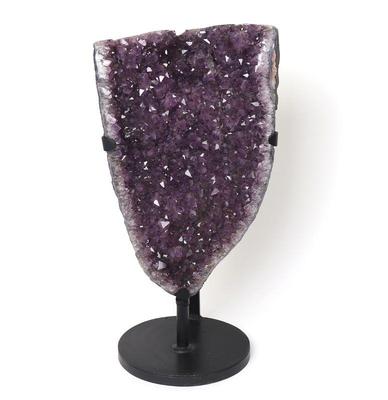 Lot 194 impressive large amethyst on custom stand