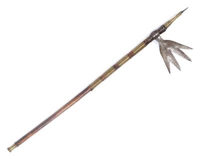 Lot 61 19th c bullova 4 point war axe