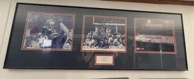 Adam Viniaterri autographed Snowbowl Framed New England Patriots Photographs