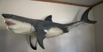 52" Fiberglass/Resin wall mounted shark
