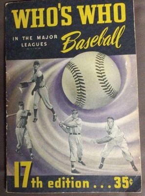 Baseball whos who 17th edition c1949