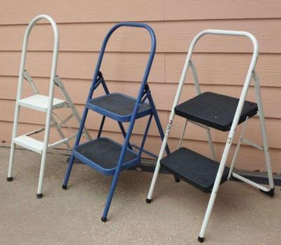 3 low level utility step stools
