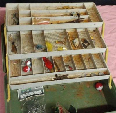 Fishing box full of lures