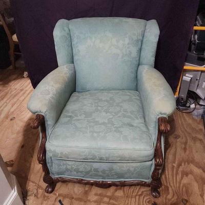 Vintage claw foot chair