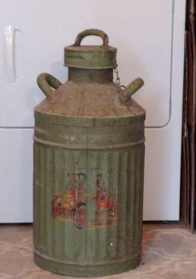 Antique cream can