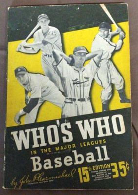 Baseball whos who 15th edition c1947