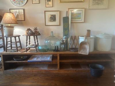 Long bench/ bookcase