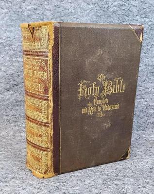 Antique 1868 hitchcock s holy bible analysis by a. j. johnson
