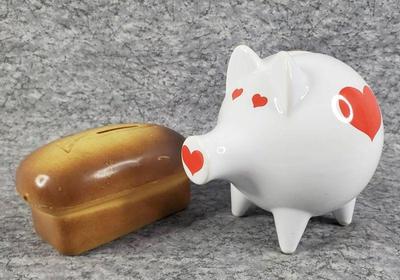 Coin banks waechtersbach heart pig world vision charity love loaf