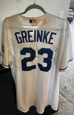 Zach Greinke signed jersey